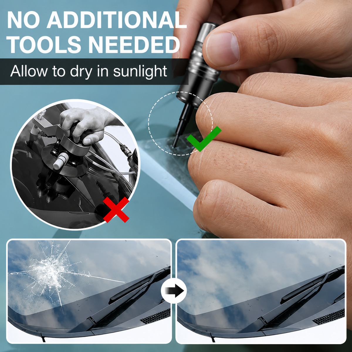 ORVORO™ GlassFix Guard - 2026 Windshield Crack Repair Formula